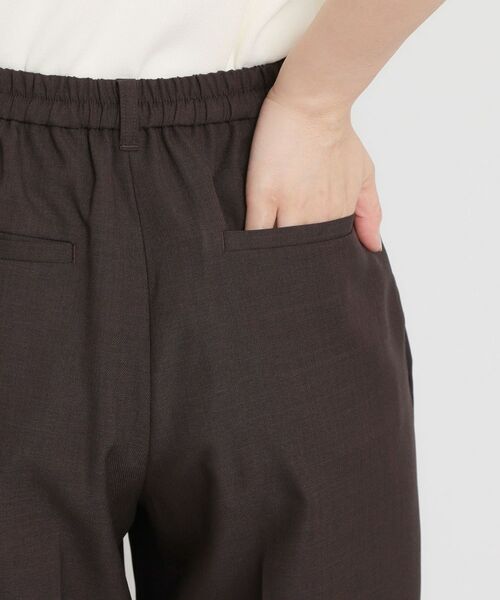 THE SHOP TK / ザ ショップ ティーケー パンツ | 【XS-XL/洗える】オン・オフ問わずきれいに決まる 麻調ワイドパンツ | 詳細21