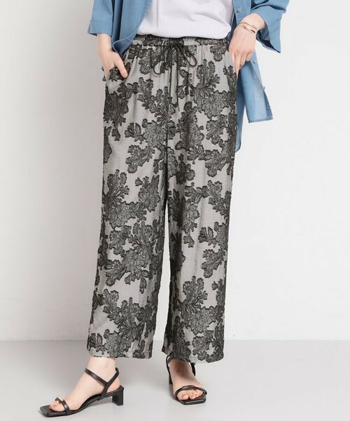 THE SHOP TK / ザ ショップ ティーケー パンツ | ジャガードイージーパンツ | 詳細1