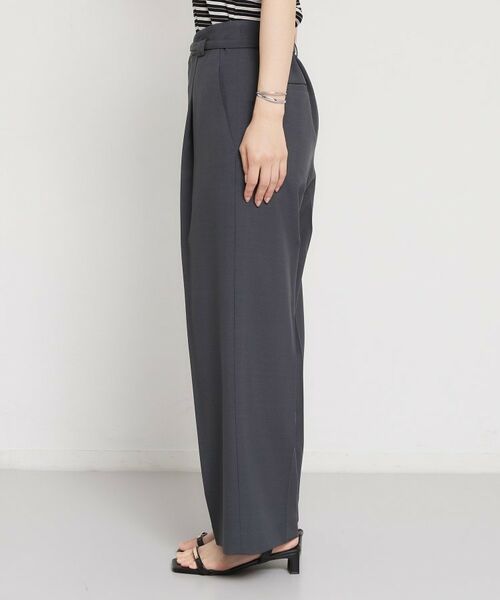 THE SHOP TK / ザ ショップ ティーケー パンツ | 麻調共ベルト付ワイドパンツ | 詳細10