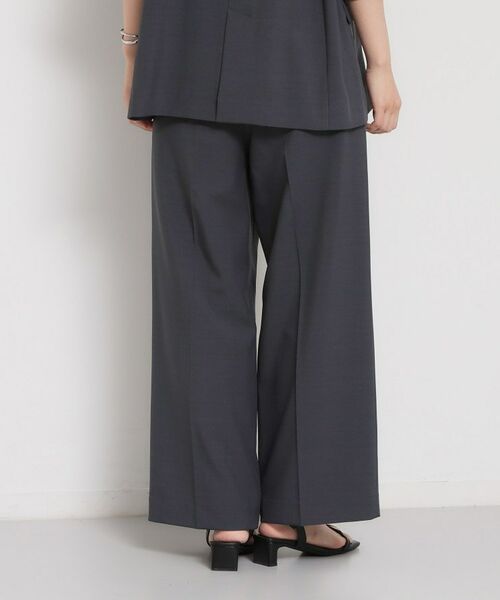 THE SHOP TK / ザ ショップ ティーケー パンツ | 麻調共ベルト付ワイドパンツ | 詳細2