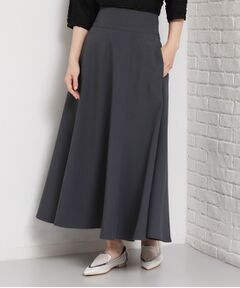 THE SHOP TK / ザ ショップ ティーケー スカート | 麻調ミモレ丈フレアスカート