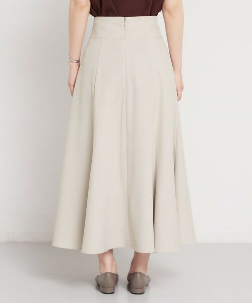 THE SHOP TK / ザ ショップ ティーケー スカート | 麻調ミモレ丈フレアスカート | 詳細11