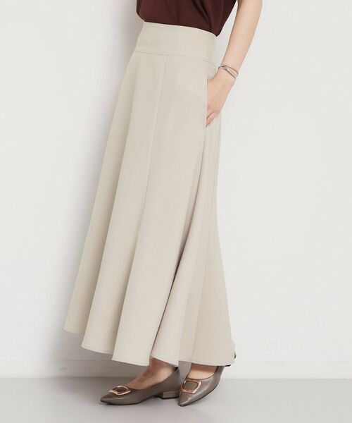 THE SHOP TK / ザ ショップ ティーケー スカート | 麻調ミモレ丈フレアスカート | 詳細6