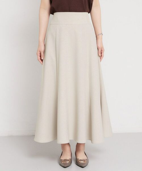THE SHOP TK / ザ ショップ ティーケー スカート | 麻調ミモレ丈フレアスカート | 詳細9