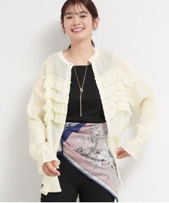 THE SHOP TK / ザ ショップ ティーケー シャツ・ブラウス | ティアードフリル楊柳シャツ