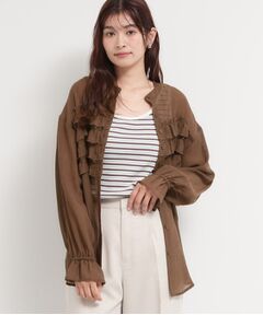 THE SHOP TK / ザ ショップ ティーケー シャツ・ブラウス | ティアードフリル楊柳シャツ