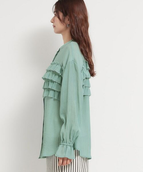 THE SHOP TK / ザ ショップ ティーケー シャツ・ブラウス | ティアードフリル楊柳シャツ | 詳細14