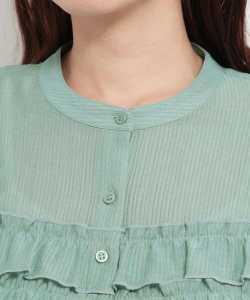 THE SHOP TK / ザ ショップ ティーケー シャツ・ブラウス | ティアードフリル楊柳シャツ | 詳細16