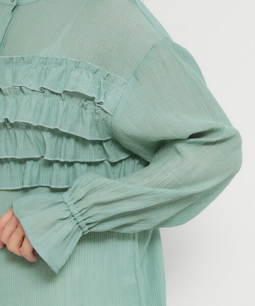 THE SHOP TK / ザ ショップ ティーケー シャツ・ブラウス | ティアードフリル楊柳シャツ | 詳細17