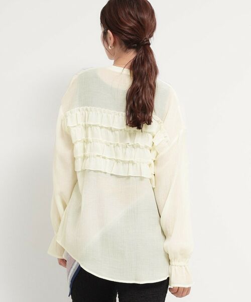 THE SHOP TK / ザ ショップ ティーケー シャツ・ブラウス | ティアードフリル楊柳シャツ | 詳細2