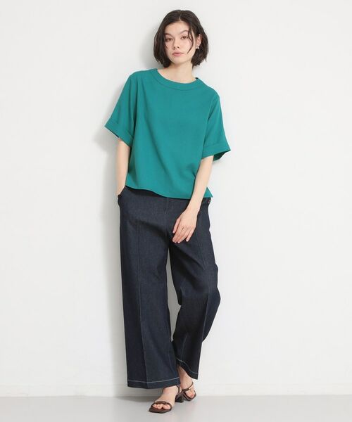 THE SHOP TK / ザ ショップ ティーケー シャツ・ブラウス | 麻調メッシュブラウス | 詳細11