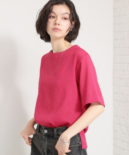 THE SHOP TK / ザ ショップ ティーケー シャツ・ブラウス | 麻調メッシュブラウス | 詳細14