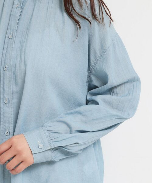 THE SHOP TK / ザ ショップ ティーケー シャツ・ブラウス | シアーデニムシャツ | 詳細13