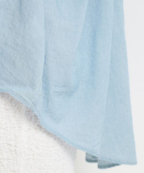 THE SHOP TK / ザ ショップ ティーケー シャツ・ブラウス | シアーデニムシャツ | 詳細14