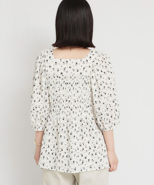THE SHOP TK / ザ ショップ ティーケー シャツ・ブラウス | 花柄楊柳シャーリングブラウス | 詳細11