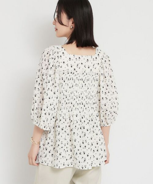 THE SHOP TK / ザ ショップ ティーケー シャツ・ブラウス | 花柄楊柳シャーリングブラウス | 詳細2