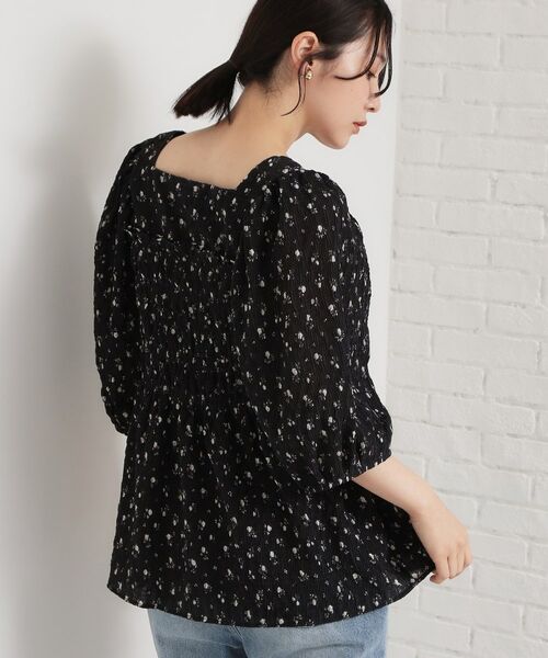 THE SHOP TK / ザ ショップ ティーケー シャツ・ブラウス | 花柄楊柳シャーリングブラウス | 詳細6