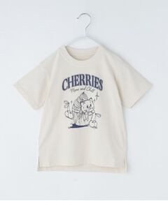 THE SHOP TK / ザ ショップ ティーケー Tシャツ | 天竺アソート アメカジプリント 半袖Tシャツ ロゴ・キャット・ハンバーガー