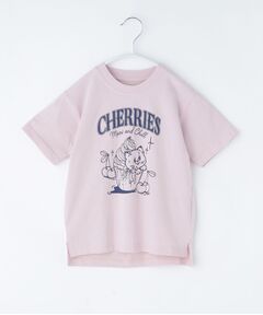 THE SHOP TK / ザ ショップ ティーケー Tシャツ | 天竺アソート アメカジプリント 半袖Tシャツ ロゴ、キャット、ハンバーガー