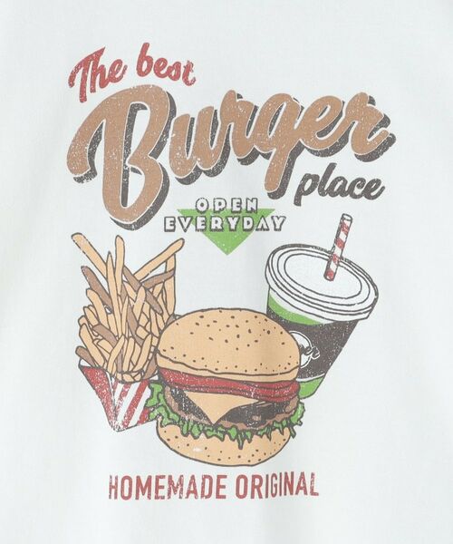 THE SHOP TK / ザ ショップ ティーケー Tシャツ | 天竺アソート アメカジプリント 半袖Tシャツ ロゴ、キャット、ハンバーガー | 詳細6