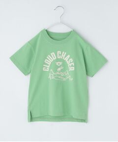 THE SHOP TK / ザ ショップ ティーケー Tシャツ | 天竺アソートプリント半袖Tシャツ 幾何学アート、スパンコール、飛行機