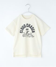 THE SHOP TK / ザ ショップ ティーケー Tシャツ | 天竺アソートプリント半袖Tシャツ 幾何学アート、スパンコール、飛行機