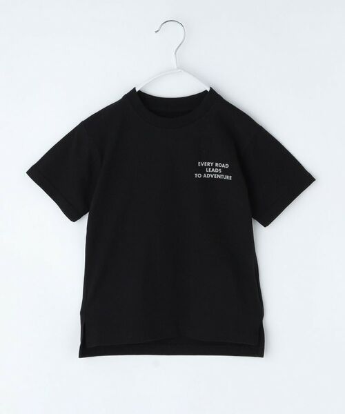 THE SHOP TK / ザ ショップ ティーケー Tシャツ | 天竺アソートプリント半袖Tシャツ 幾何学アート、スパンコール、飛行機（ブラック(019)）