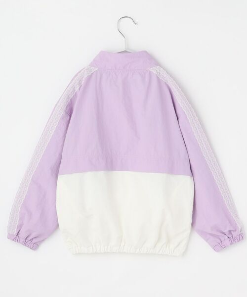 THE SHOP TK / ザ ショップ ティーケー レザーブルゾン・ジャケット | 【110-160】レース配色ナイロンブルゾン | 詳細2