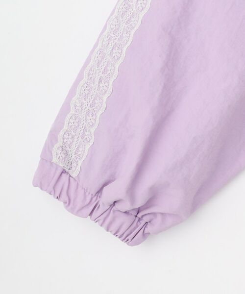 THE SHOP TK / ザ ショップ ティーケー レザーブルゾン・ジャケット | 【110-160】レース配色ナイロンブルゾン | 詳細4