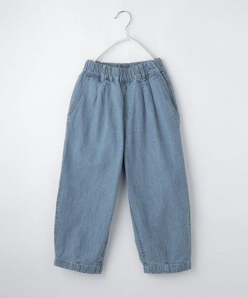 THE SHOP TK / ザ ショップ ティーケー デニムパンツ | デニム 裾ゴム ジョガーパンツ（ブルー(091)）