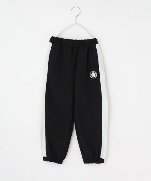 THE SHOP TK / ザ ショップ ティーケー パンツ | 【110-160】配色ラインナイロンパンツ(ブラック(019))