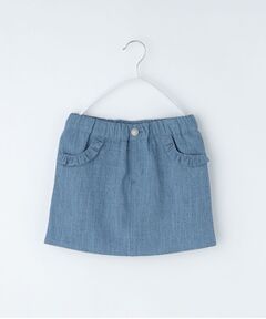 THE SHOP TK / ザ ショップ ティーケー デニムスカート | インナー付き デニム ミニスカート