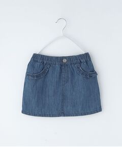 THE SHOP TK / ザ ショップ ティーケー デニムスカート | インナー付き デニム ミニスカート