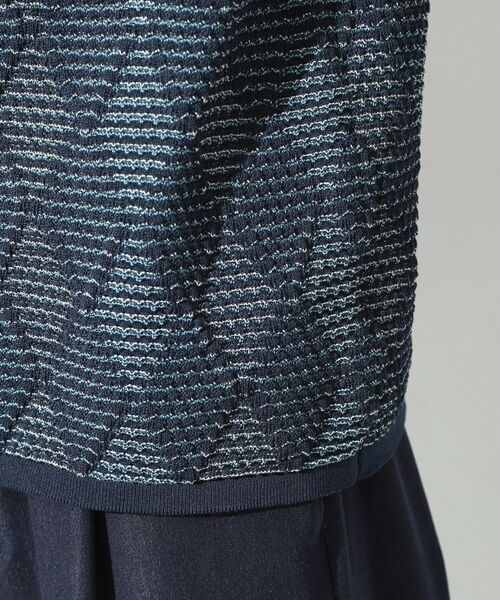 THE SHOP TK / ザ ショップ ティーケー ニット・セーター | アーガイルメッシュポロ半袖Tシャツ | 詳細10