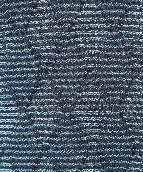 THE SHOP TK / ザ ショップ ティーケー ニット・セーター | アーガイルメッシュポロ半袖Tシャツ | 詳細4