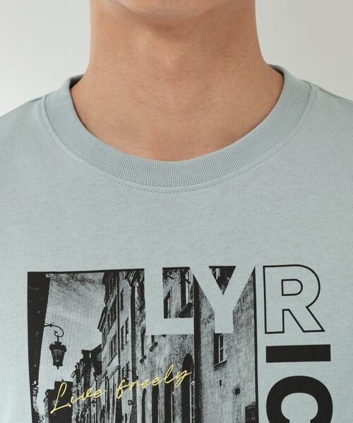 THE SHOP TK / ザ ショップ ティーケー Tシャツ | グラフィックコットン半袖Tシャツ CAT／LANDSCAPE | 詳細12