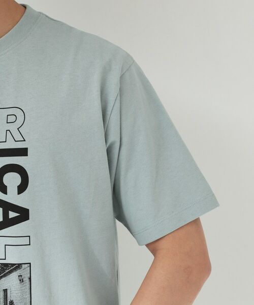 THE SHOP TK / ザ ショップ ティーケー Tシャツ | グラフィックコットン半袖Tシャツ CAT／LANDSCAPE | 詳細13