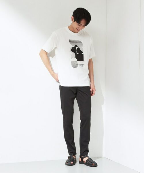 THE SHOP TK / ザ ショップ ティーケー Tシャツ | グラフィックコットン半袖Tシャツ CAT／LANDSCAPE | 詳細3