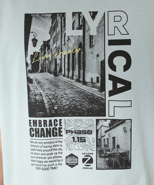 THE SHOP TK / ザ ショップ ティーケー Tシャツ | グラフィックコットン半袖Tシャツ CAT／LANDSCAPE | 詳細8