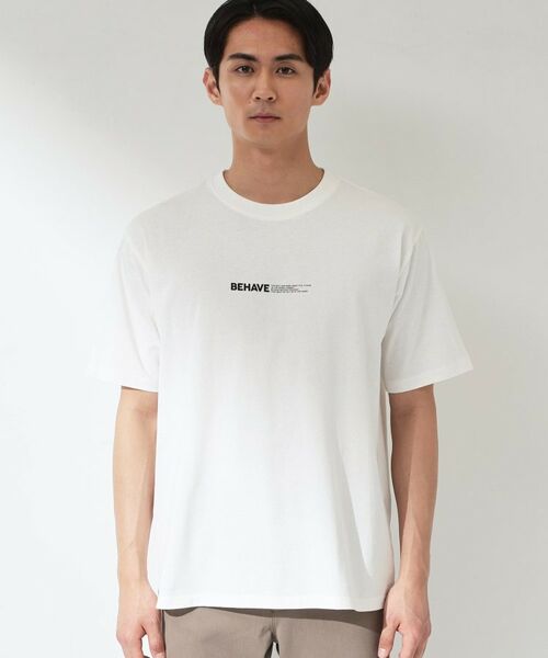 THE SHOP TK / ザ ショップ ティーケー Tシャツ | 【なめらかでソフトな肌触り】ロゴ コットン半袖Tシャツ 洗濯機OK | 詳細17