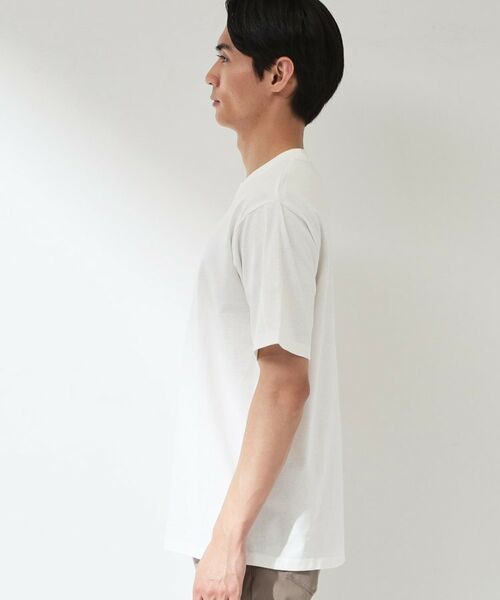 THE SHOP TK / ザ ショップ ティーケー Tシャツ | 【なめらかでソフトな肌触り】ロゴ コットン半袖Tシャツ 洗濯機OK | 詳細18