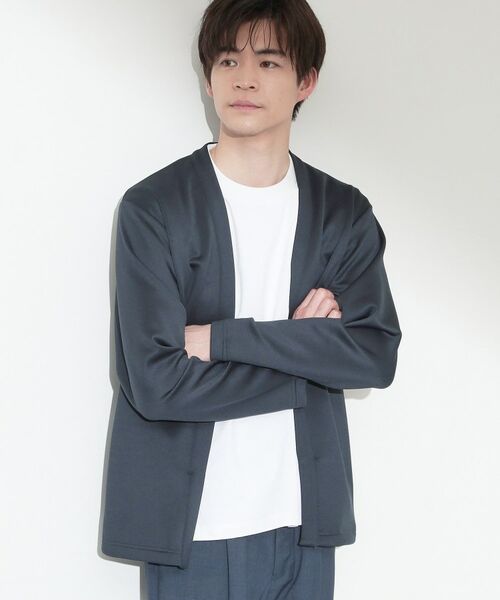 THE SHOP TK / ザ ショップ ティーケー カーディガン・ボレロ | スエードタッチカーディガン 洗濯機OK（ネイビー(094)）