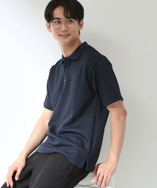 THE SHOP TK / ザ ショップ ティーケー ポロシャツ | ケーブルフクレポロシャツ | 詳細10