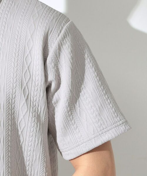 THE SHOP TK / ザ ショップ ティーケー ポロシャツ | ケーブルフクレポロシャツ | 詳細17