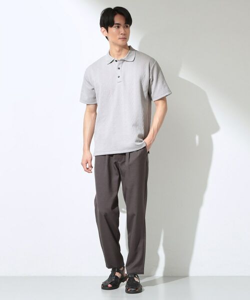 THE SHOP TK / ザ ショップ ティーケー ポロシャツ | ケーブルフクレポロシャツ | 詳細3