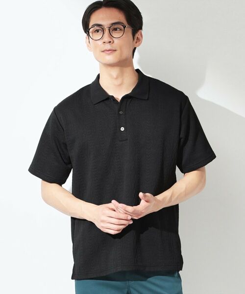 THE SHOP TK / ザ ショップ ティーケー ポロシャツ | ケーブルフクレポロシャツ | 詳細5