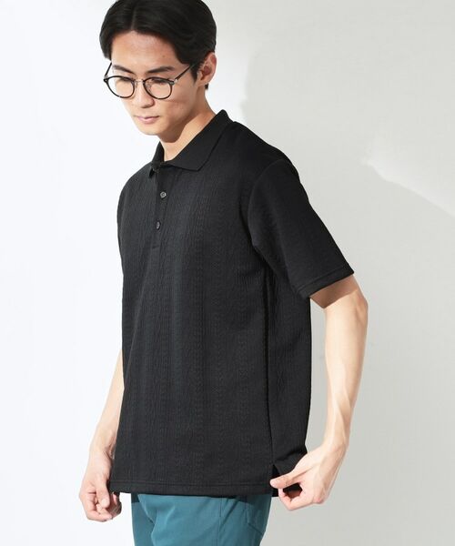THE SHOP TK / ザ ショップ ティーケー ポロシャツ | ケーブルフクレポロシャツ | 詳細6