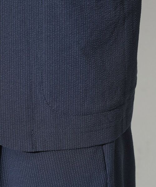 THE SHOP TK / ザ ショップ ティーケー テーラードジャケット | マイクロ シアサッカー ジャケット 洗濯機OK／セットアップ可 | 詳細11