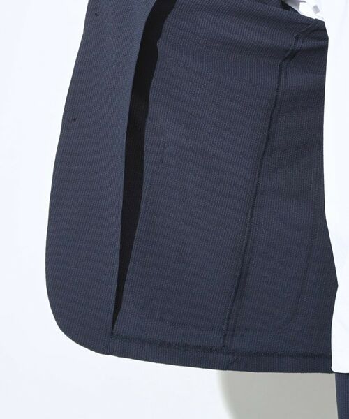 THE SHOP TK / ザ ショップ ティーケー テーラードジャケット | マイクロ シアサッカー ジャケット 洗濯機OK／セットアップ可 | 詳細16