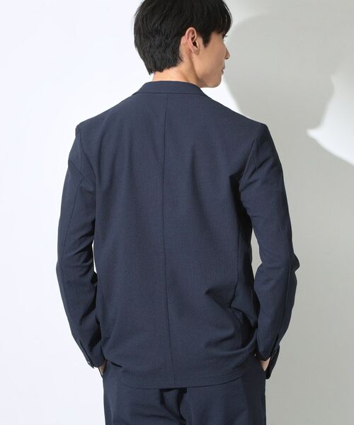 THE SHOP TK / ザ ショップ ティーケー テーラードジャケット | マイクロ シアサッカー ジャケット 洗濯機OK／セットアップ可 | 詳細2